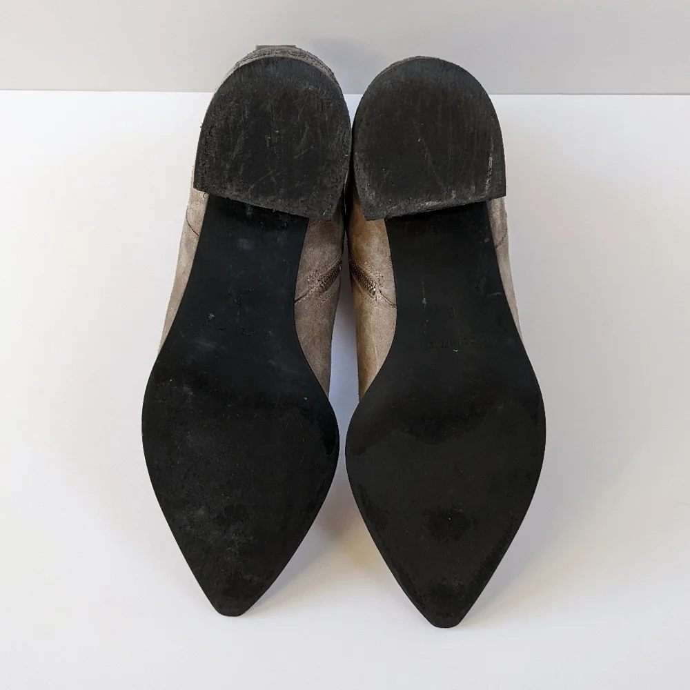 Everlane The Boss Gray Suede Leather Boots | Size 8 - Picture 8 of 11